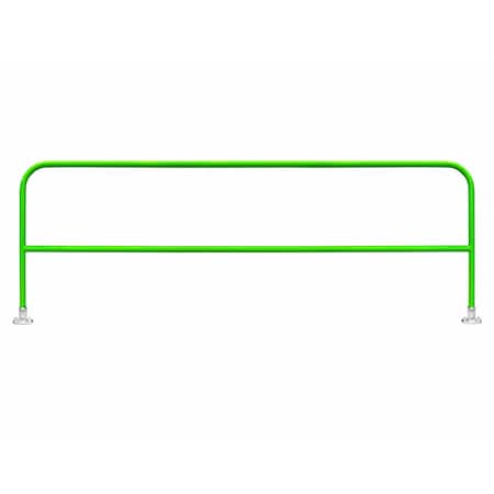 Frontline Guardrail System for Concrete or Steel Substrates, Green, 7.5 ft GUS75-FXDGRN